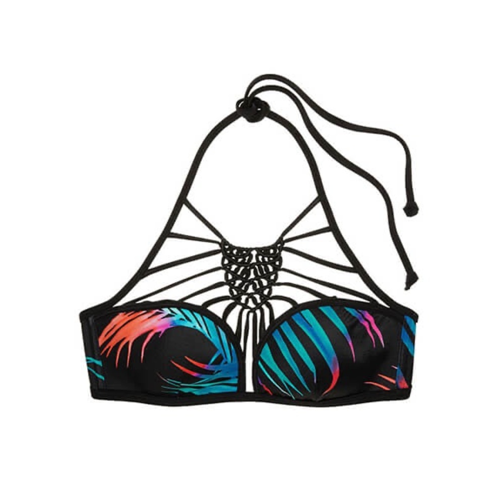 Victoria’s Secret PINK Hawaiian Palm Print String Bikini Top